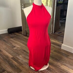 Rolla Coster Vibrant Red Backless Dress